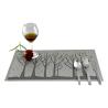 Buy cheap Rectangle Purple Custom Logo Pvc Placemat Table Mats Washable Waterproof Placemats from wholesalers