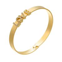 Buy cheap Letter 18K Gold Bangle Personalized Name Bracelets Gold Plated OEM ODM product