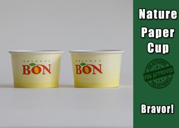 Buy cheap Single Wall Disposable Frozen Yogurt Cups , Disposable Paper Bowls With Lids from wholesalers