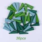 Baby Wooden Constructor Set Nordic Wooden Rainbow Blocks Loose Parts Montessori
