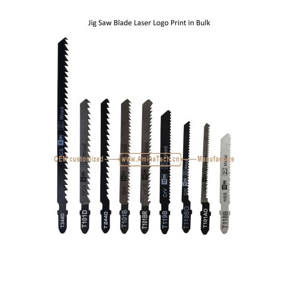 T101BR Carbon Steel Jig Saw Blade Laser Logo Print in Bulk size:100mmx8x10T,