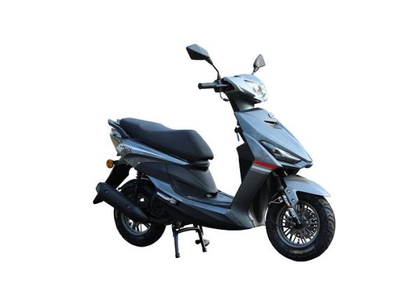 Buy cheap Iron Muffler Gas Motor Scooter , 150cc Motor Scooter Ash Colour 80km/h Max Speed from wholesalers