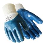 Knit Cuff Nitrile Coated Gloves Non Slip Cotton Jersey Work Safety Gloves