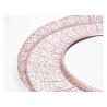 Buy cheap Modern Home Decor Round Mirrored Wall Art Rose Gold Hollowed-out Metal Frame from wholesalers