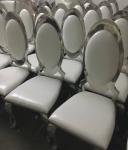 Hot selling Royal Back Golden Stainless Steel Dining Chair Sofia Chair