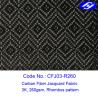 Buy cheap Rhombus Pattern 3K Twill Weave Carbon Fiber / Decoration Black Jacquard Fabric from wholesalers