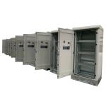 Galvanized Steel Outdoor Battery Cabinets , 2.1m Telecom Outdoor Cabinet