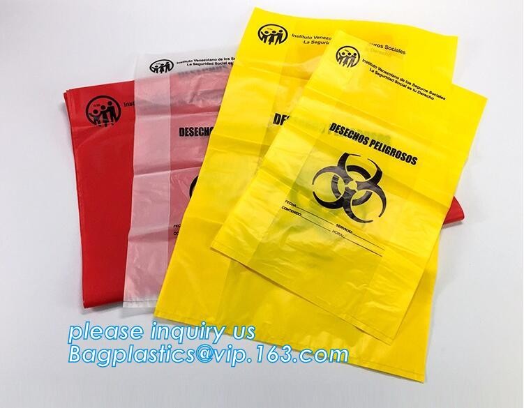 Asbestos Removal, disposable plastic yellow poly asbestos warning printed burial bags, Asbestos clear plastic packing ju
