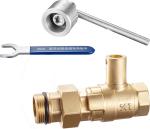 1415 Magnetic & Leadseal Lockable Brass Ball Water Meter Valve Stemhead ARROW