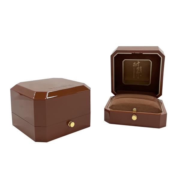 Buy cheap Octagon Shape Spray Painted Luxury Jewelry Case For Ring from wholesalers