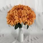 Wholesale Artificial Wedding Decoration Silk 7 Heads Dahlia Bouquets Flower