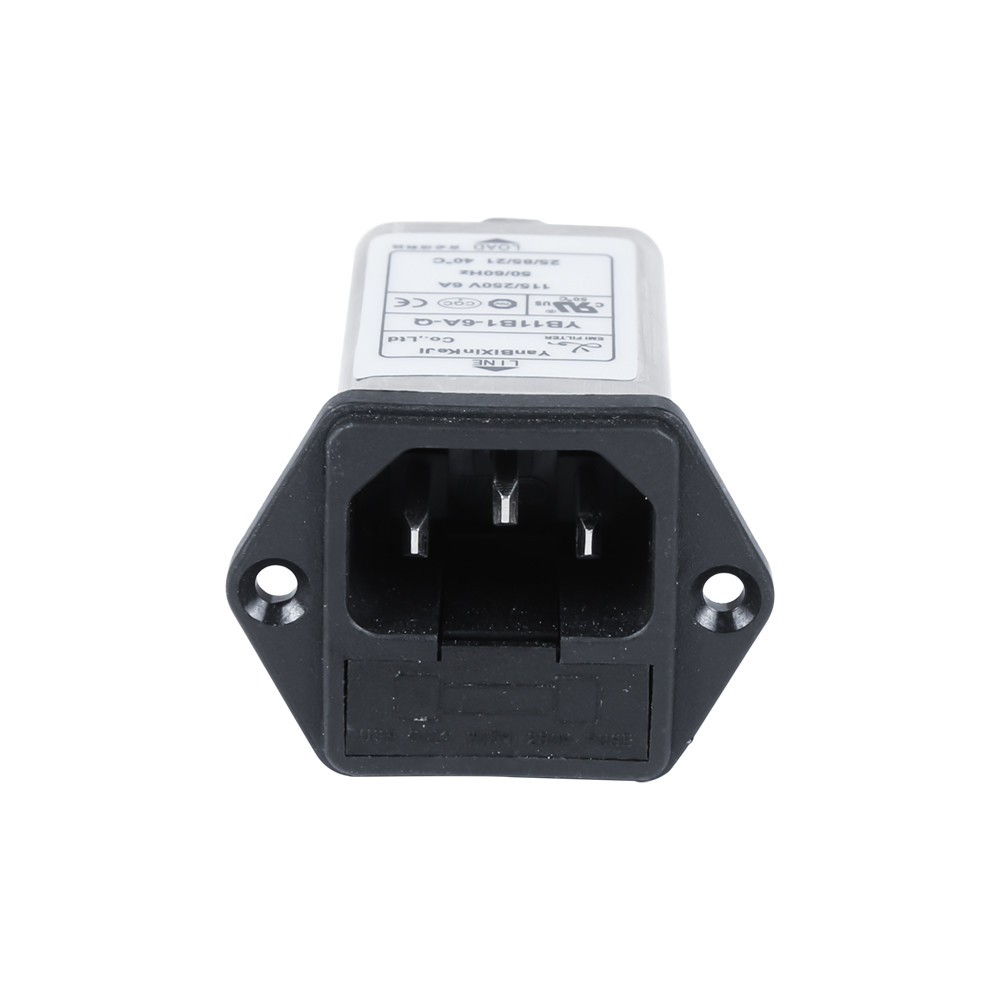 YB11-B1 10A IEC Inlet Filter With Fuse Single Phase EMI Sokcet Filter