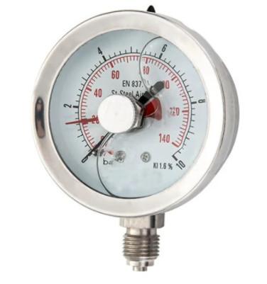 Buy cheap 2 1/2" Liquid Liquid Filled Pressure Gauge Oil Ss316 Pressure Gauge 0-1500psi 100BAR from wholesalers