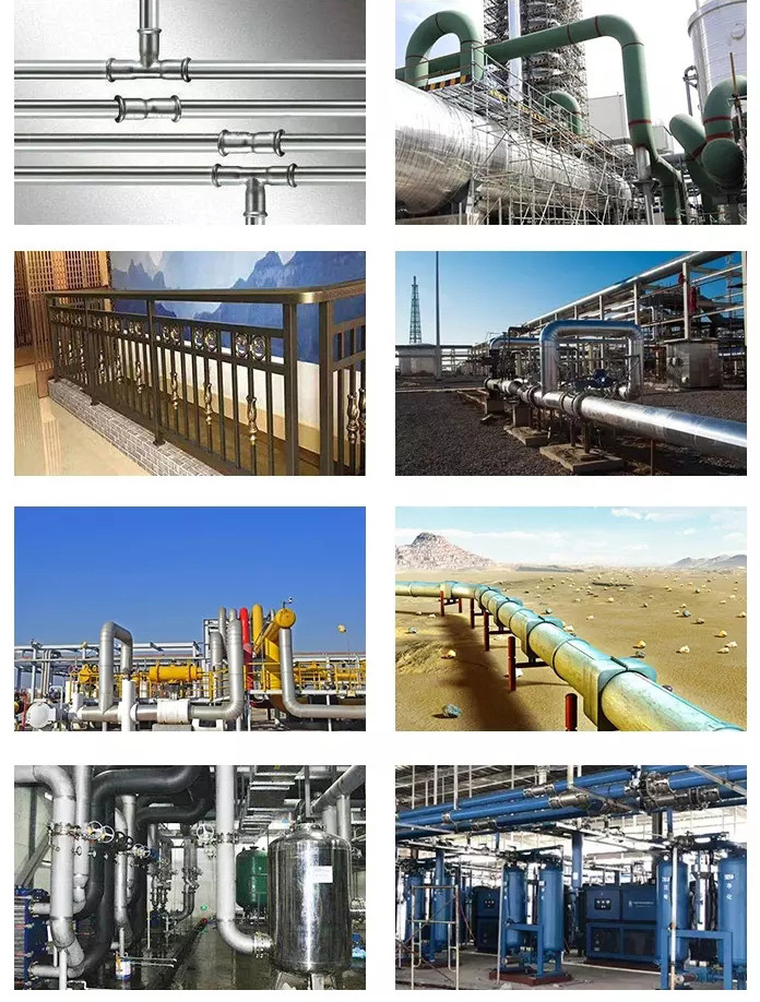 NO.4 8K Silver Stainless Steel Welded Pipe 310S SUS316L For Balcony Curtain