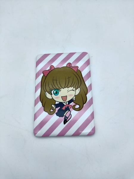 Buy cheap Square Custom Made Metal Badges Cute Girl Tinplate Material Paper Stents from wholesalers