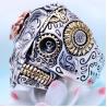 Buy cheap Angels and Demons Skull Style Thai Sterling Silver Men Ring(XH057006W) from wholesalers