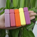 Private Label 6ml Rubber Plastic Empty Lip Gloss Tubes Square 76*20mm