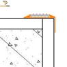Buy cheap Matt Silver Aluminum Stair Nosing Tile Trim Black Rubber Insert Anti Slip from wholesalers