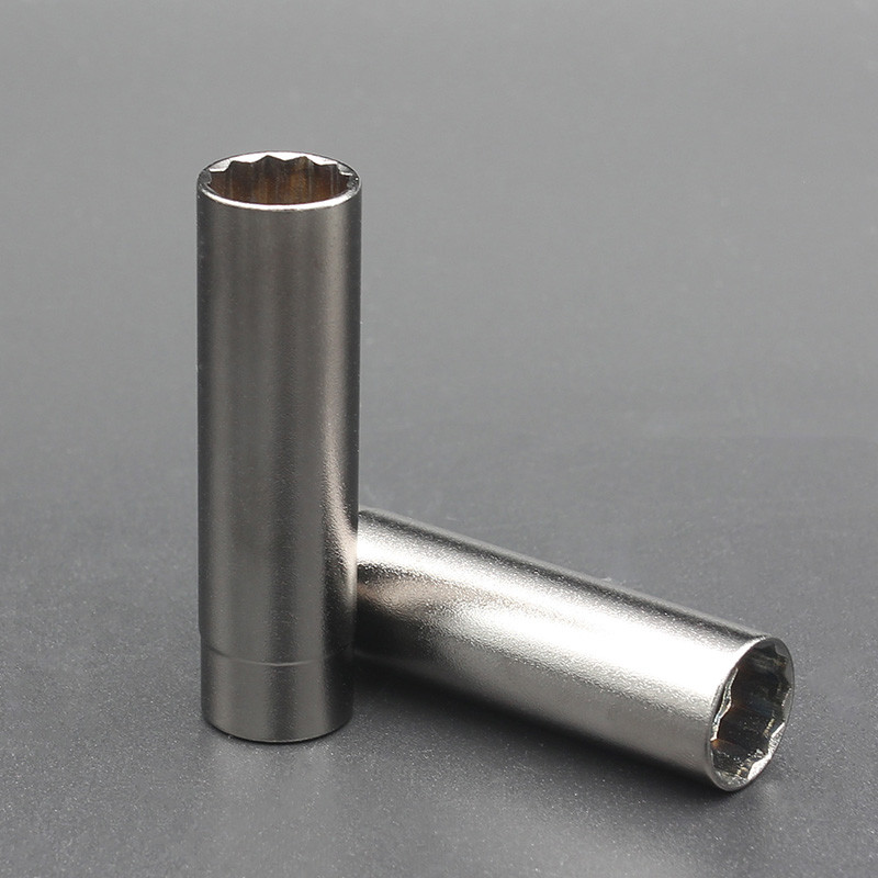 Black Coating 12 Point 3/8" Dr 14mm Super Thin Walled Magnetic Spark Plug Socket for BMW & MINI