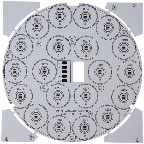 Buy cheap 12w 18w 24w 100W LED Light PCB Board Aluminum Base Dielectric Layer from wholesalers