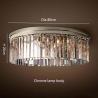 Buy cheap Modern Vintage Crystal Prism Chrome Black body Ceiling light crystal chandelier ceiling lights(WH-CA-54) from wholesalers