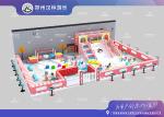 PVC plywood Indoor Playground Equipment Macaron Theme Indoor Play Maze