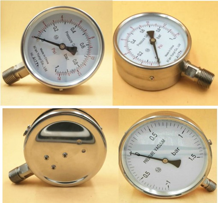 Stainless Steel 316L Air Pressure Gauge Industrial Digital Display Pressure Meter