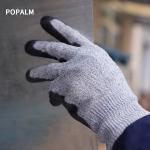 Cut Proof Construction Safety Work Gloves Black PU Coated Gloves Anti Slip