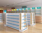 Metallic Medical Store Display Rack For Pharmacy 1950mm 2150mm 2350mm Height