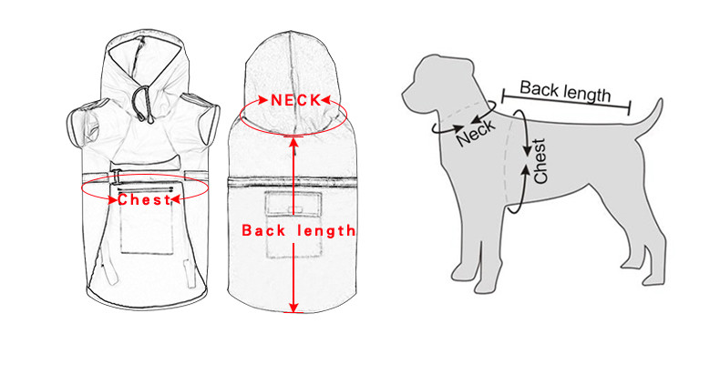 Waterproof Material Pet Raincoat Poncho Type Big Dog Clothes Pet Clothing And Accessories