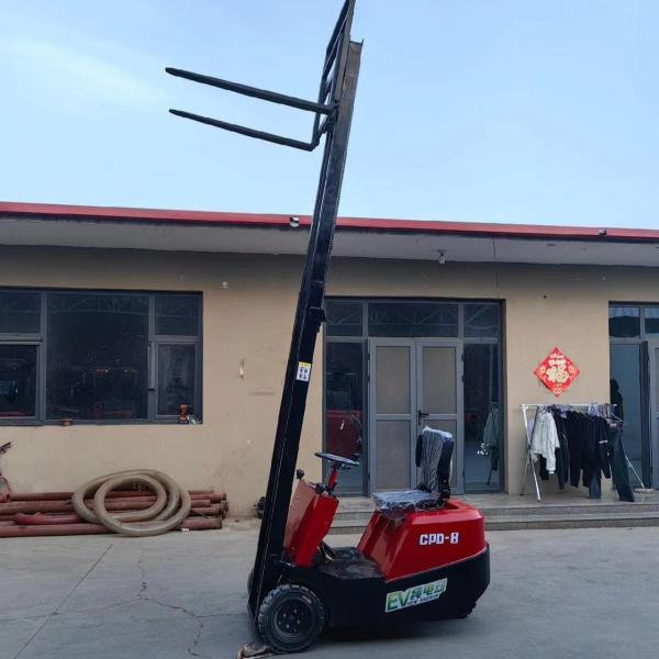 Buy cheap Solid Tire Battery Operated Forklift 2 Ton Lifting 6m 2.5m Turning Radius Sit Down Electric Forklift from wholesalers