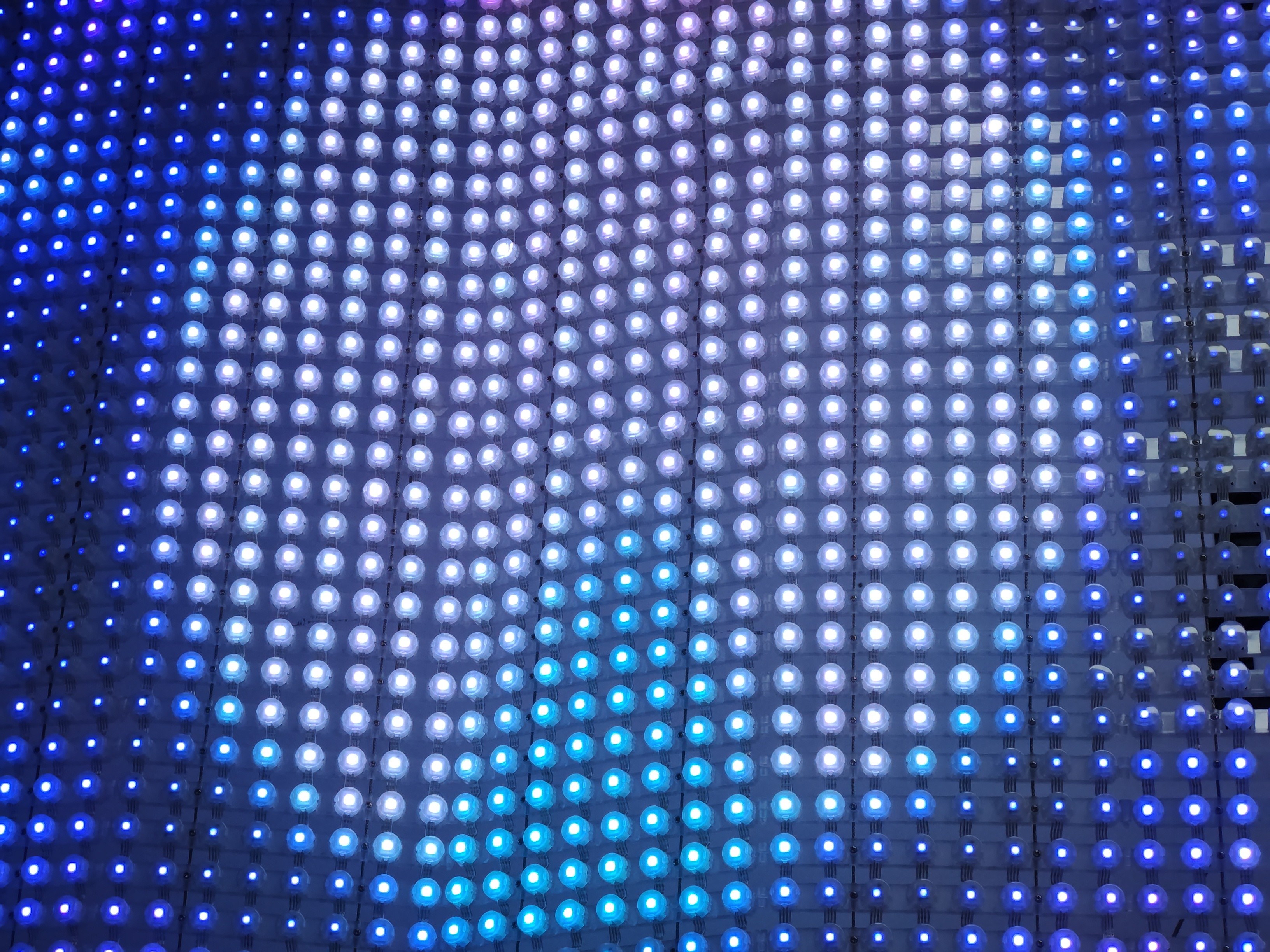 Adjustable Brightness LED Grid Screen with DMX512 Control and Customizable SMD3535 LED Point Light
