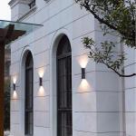 Modern wall mounted lamps decorative outdoor waterproof up down wall lamp
