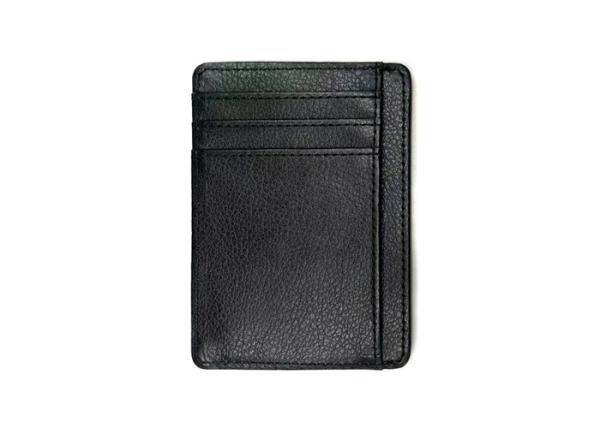 Buy cheap Rectangle Leather 97mm Black Credit Card Organizer Wallet Custom Logo Card Holder 20g from wholesalers
