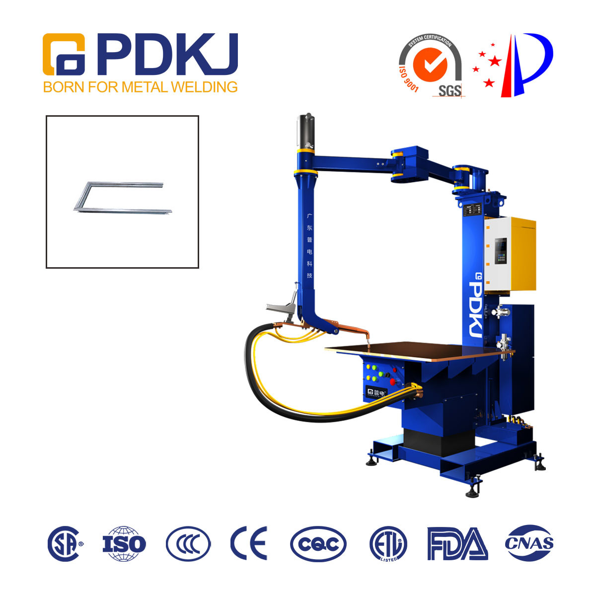 170KVA 1000mm Seamless Table Top Spot Welder 22000A