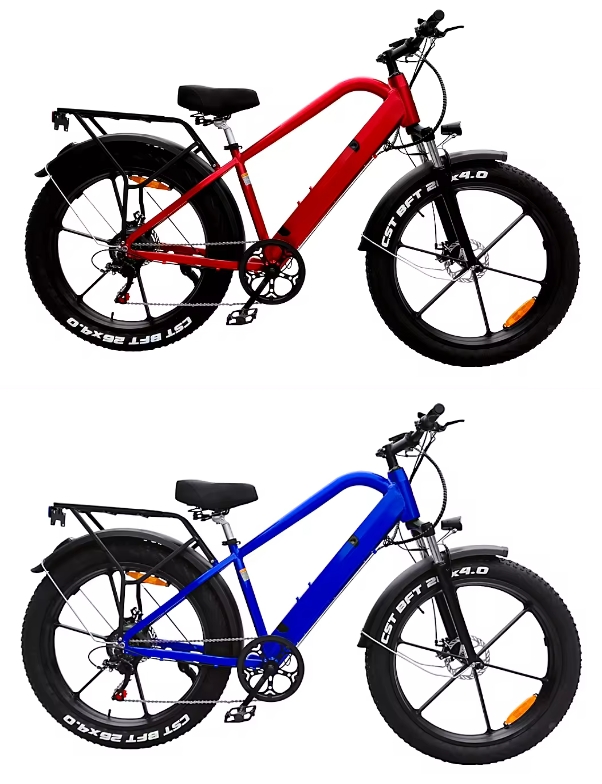 48V 350W Electric Bicycle 48V 10Ah Electric Bike 26*4.0 All-in-one Wheel Fat Tire Ebike Electric Mountain Bike