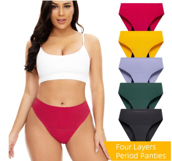 Female Eco Friendly Period Panties Underwear Ladies Thread 50ml Absorption