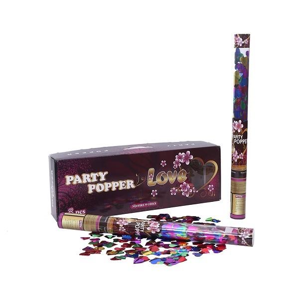 Buy cheap Metallic Foil Party Eco Friendly Wedding Confetti Poppers Transparent from wholesalers