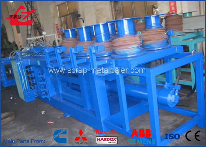 Pet Bottle Compactor Plastic Bottle Press Machine , Pet Bottle Scrap Machine Diesel Engine Drive