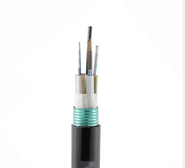 Buy cheap Ribbon Loose Tube PBT Direct Buried Fiber Optic Cable 24 Core GYDTA53 from wholesalers