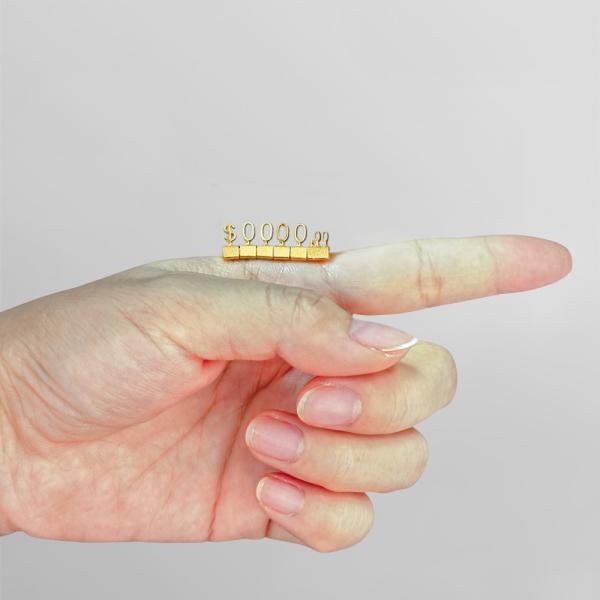 Buy cheap 3D Metal price cube tag for jewellery Retail Price Display Tags from wholesalers