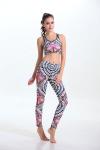 OEM women yoga pants polyester spandex fabric bodybuilding gymwear