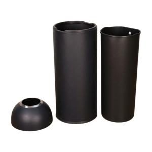 Buy cheap Manufacture Quality Bullet Lid Open Top Standing Garbage Can Stainless Steel Hotel Waste Bin from wholesalers