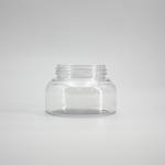 PET 110ml 3.71oz Bath Salt Plastic Jar Black Screw Cap