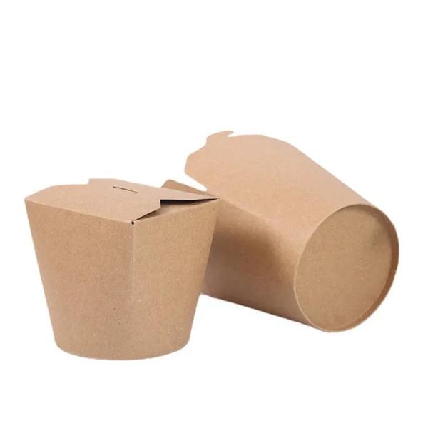 Buy cheap Round noodle box food doner kebab blasan grill meat package paper pack from wholesalers