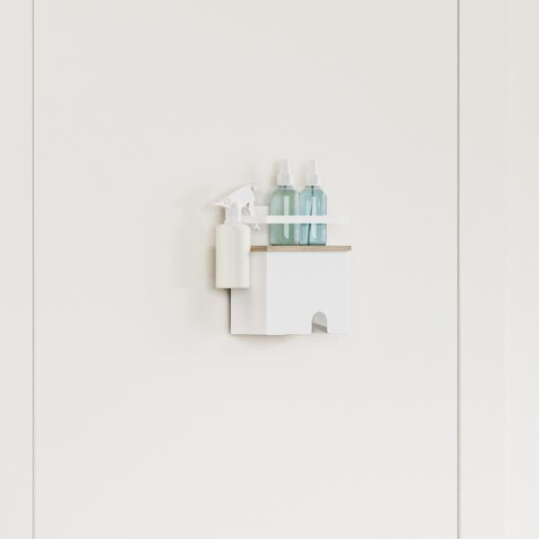 Buy cheap Carbon Steel Household Lotion Bottle Organizer Wall Mounted Magnetic Mask Rack from wholesalers