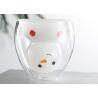 Buy cheap Double Snowman Personalized Glass Cup Cute Animal Christmas Gift Eco - Friendly from wholesalers