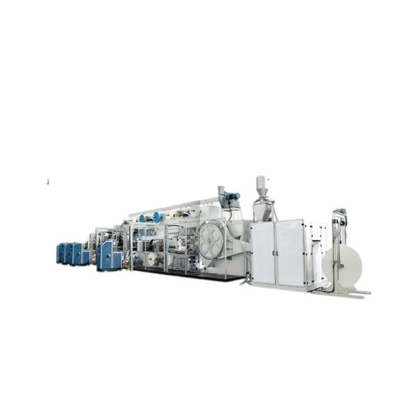 Buy cheap 500pcs/Min 380V Rice White Pull Up Baby Diaper Machine / Diaper Manufacturing Plant from wholesalers