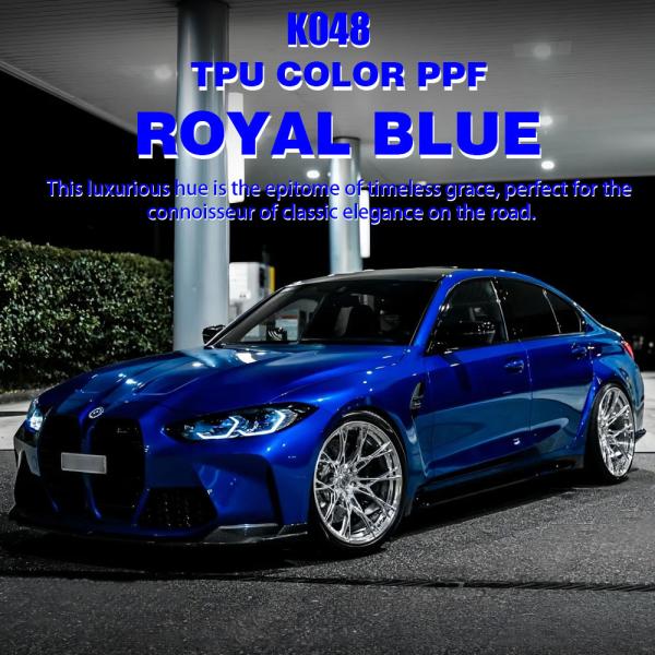 Buy cheap K048 Royal Blue TPU Color Paint Protection Film Car Vnyl Wrap from wholesalers