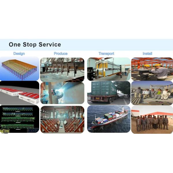 Prefabricated Light Steel Structure Building Mini Self Unit Storage For Warehouse Business